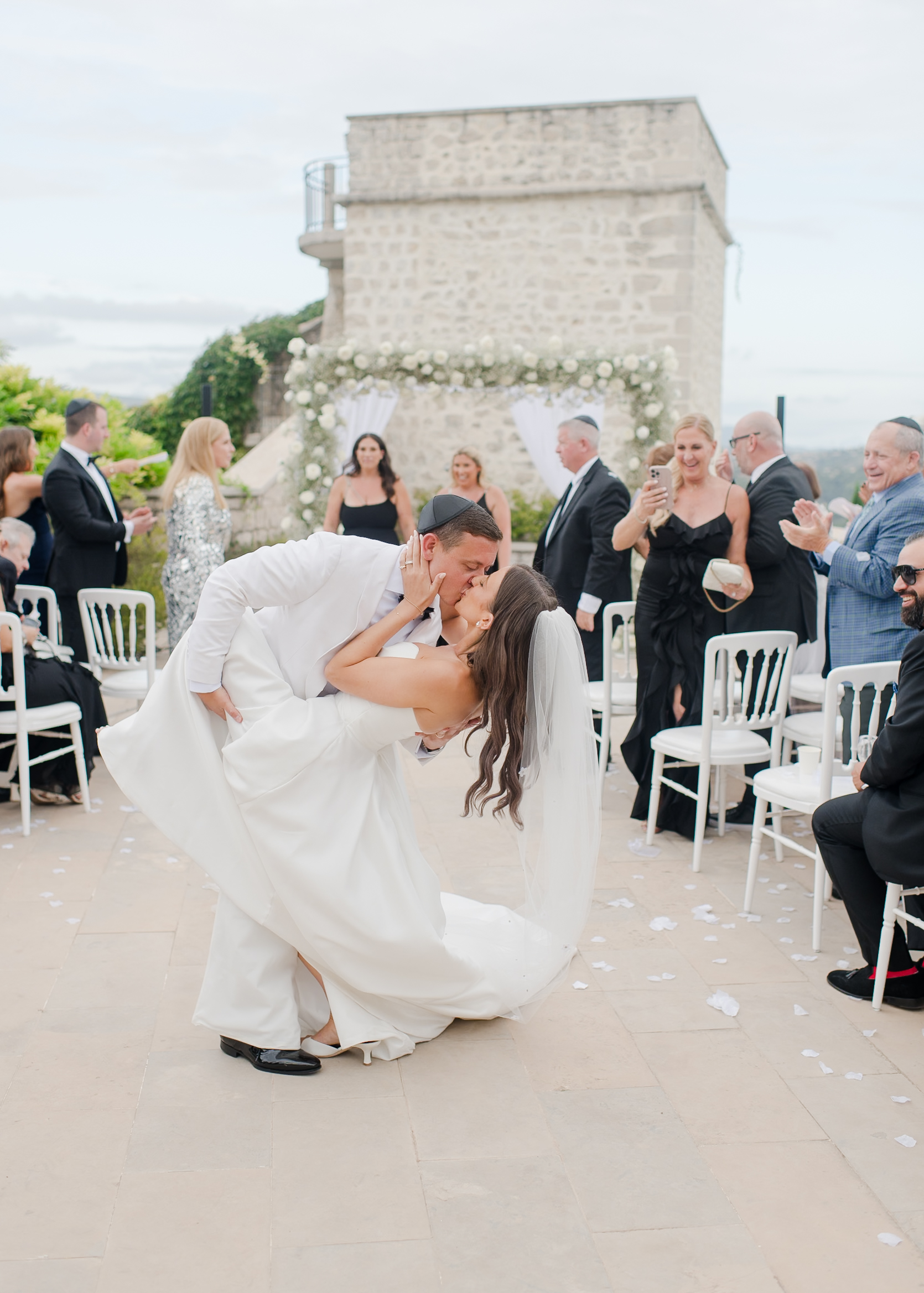 first kiss as husband and wife