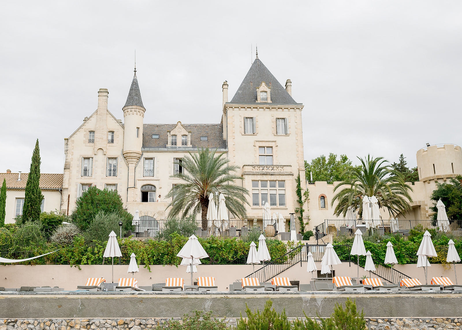 Chateau Les Carrasses Wedding pool party