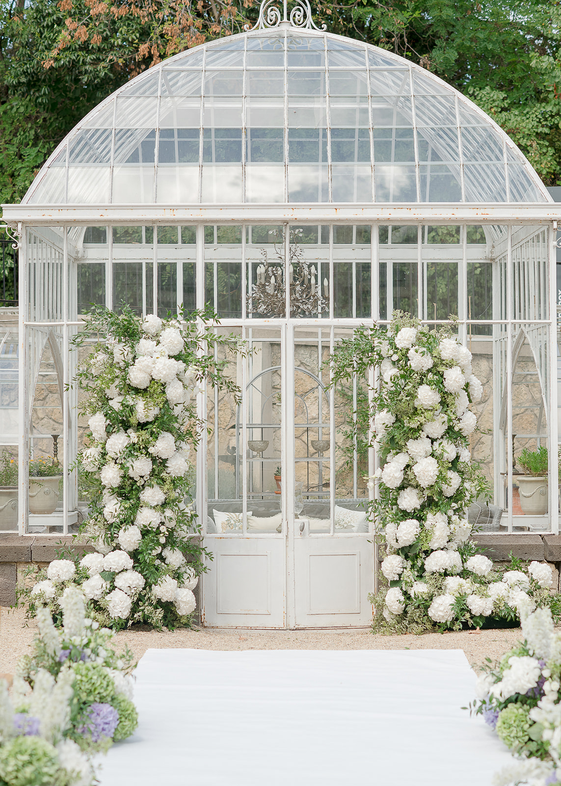 Chateau Les Carrasses Wedding Ceremony Florals