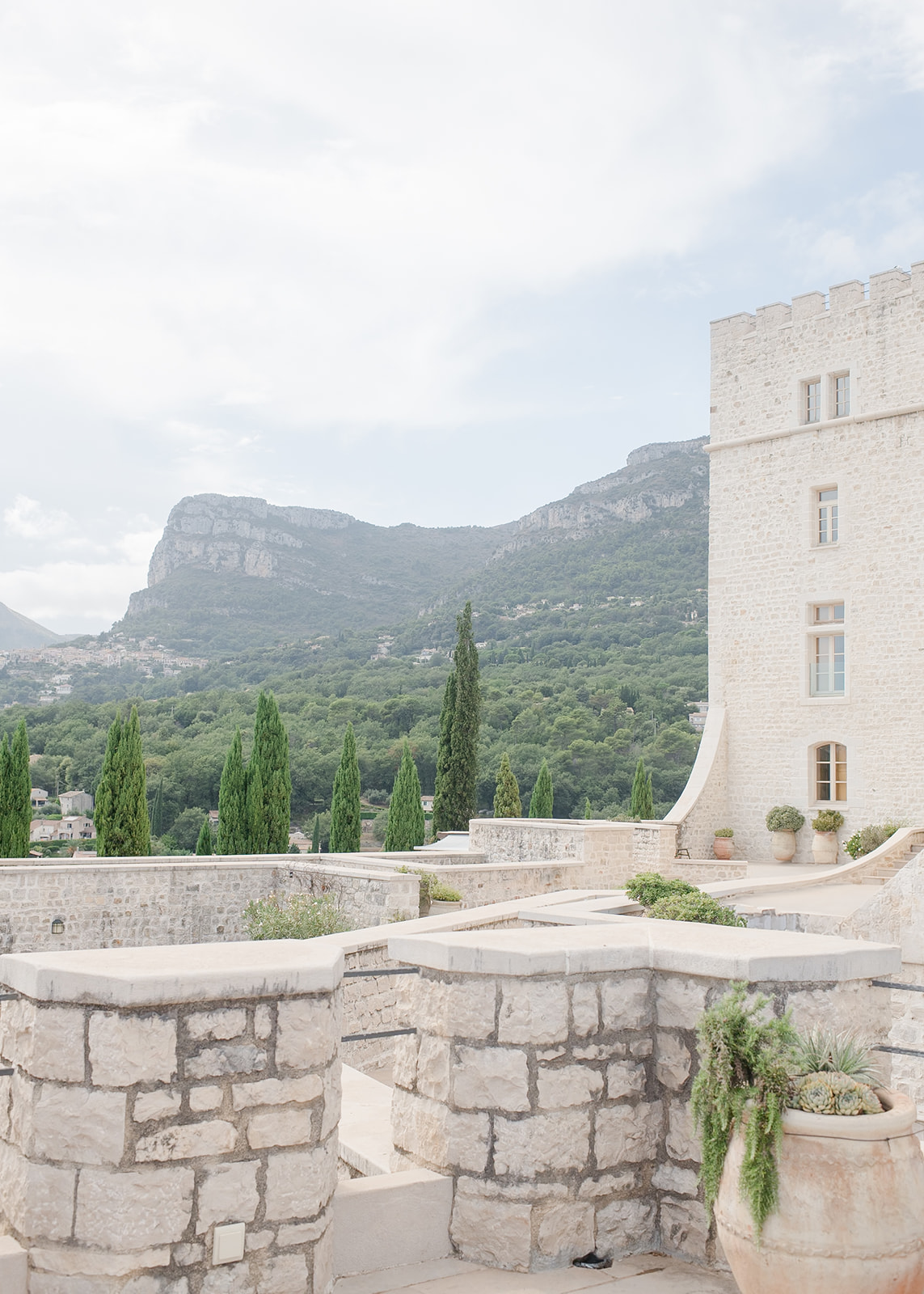 chateau saint jeannet view of the mountain