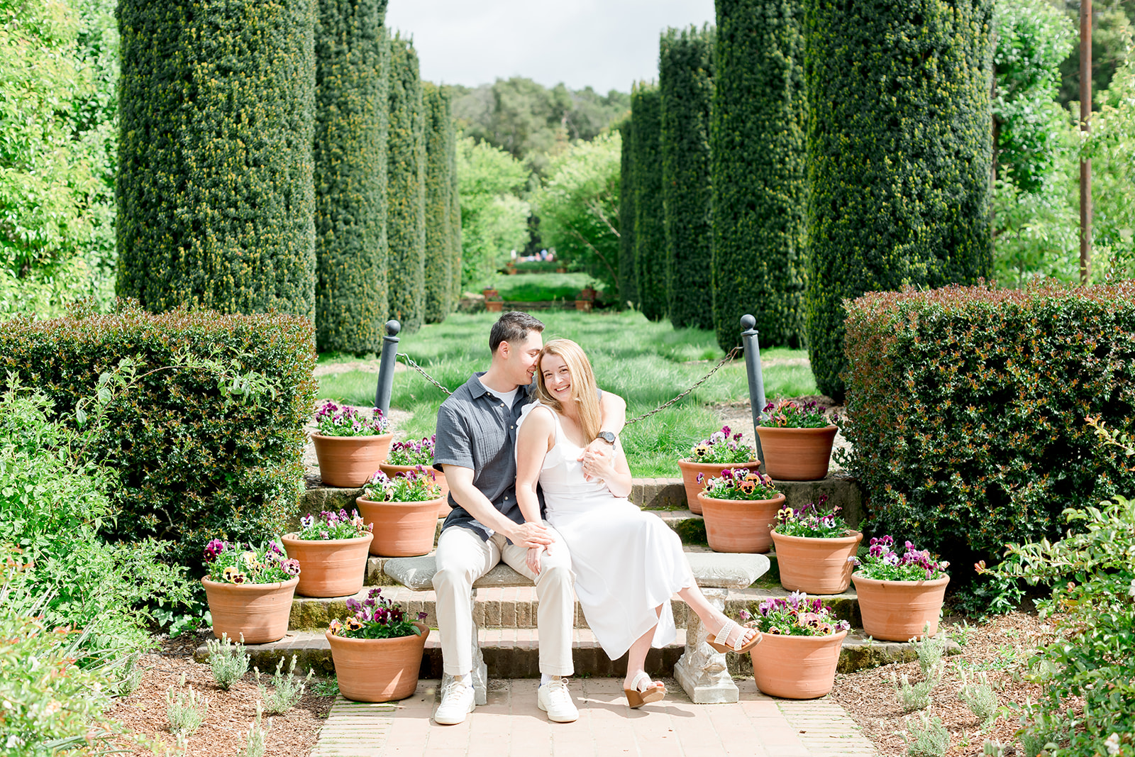 Filoli Gardens Engagement Photos