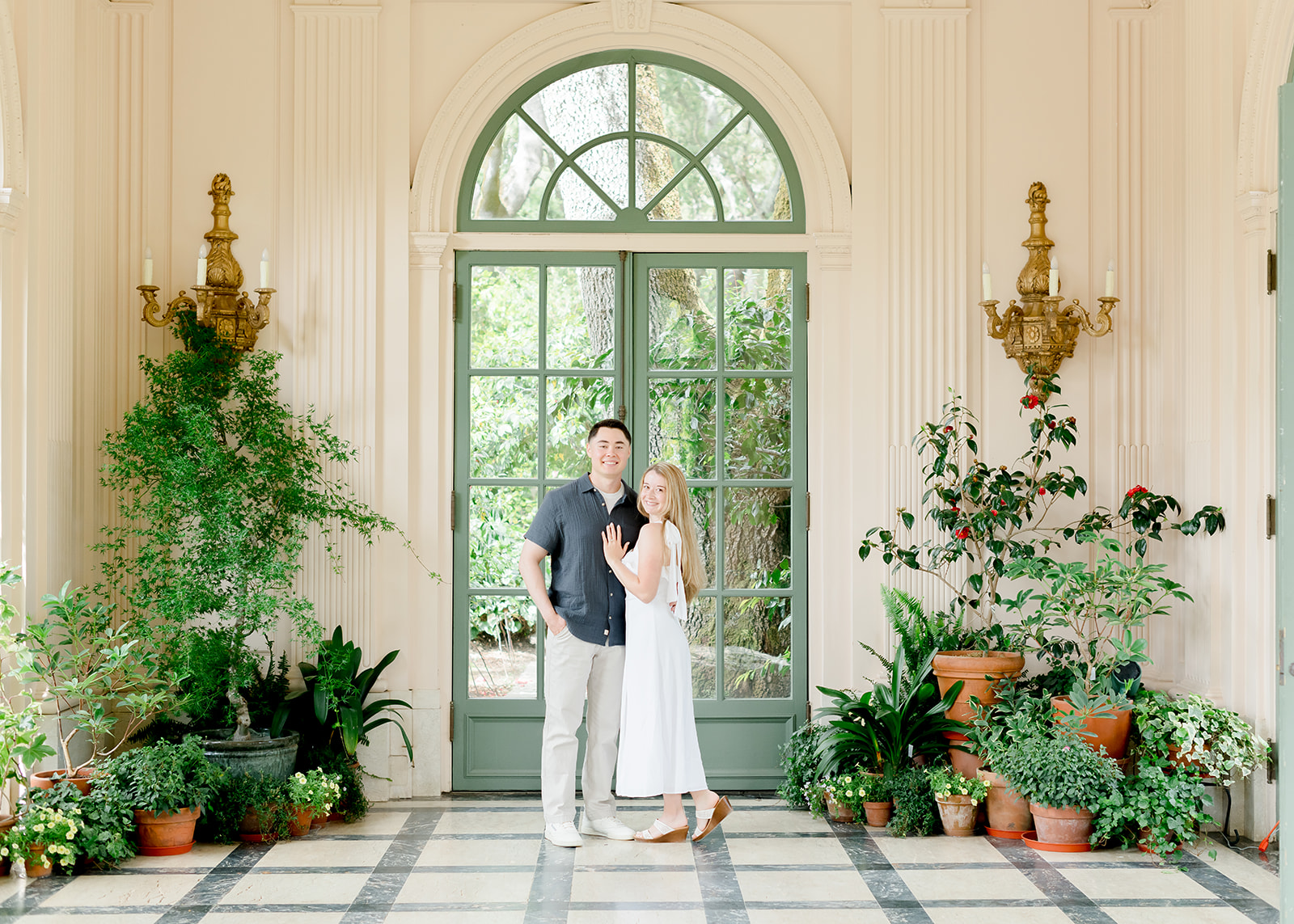 Filoli Gardens Engagement Photos