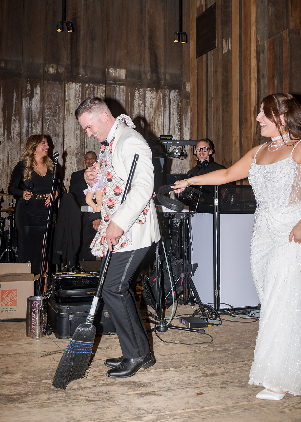 funny catholic wedding dance at reception