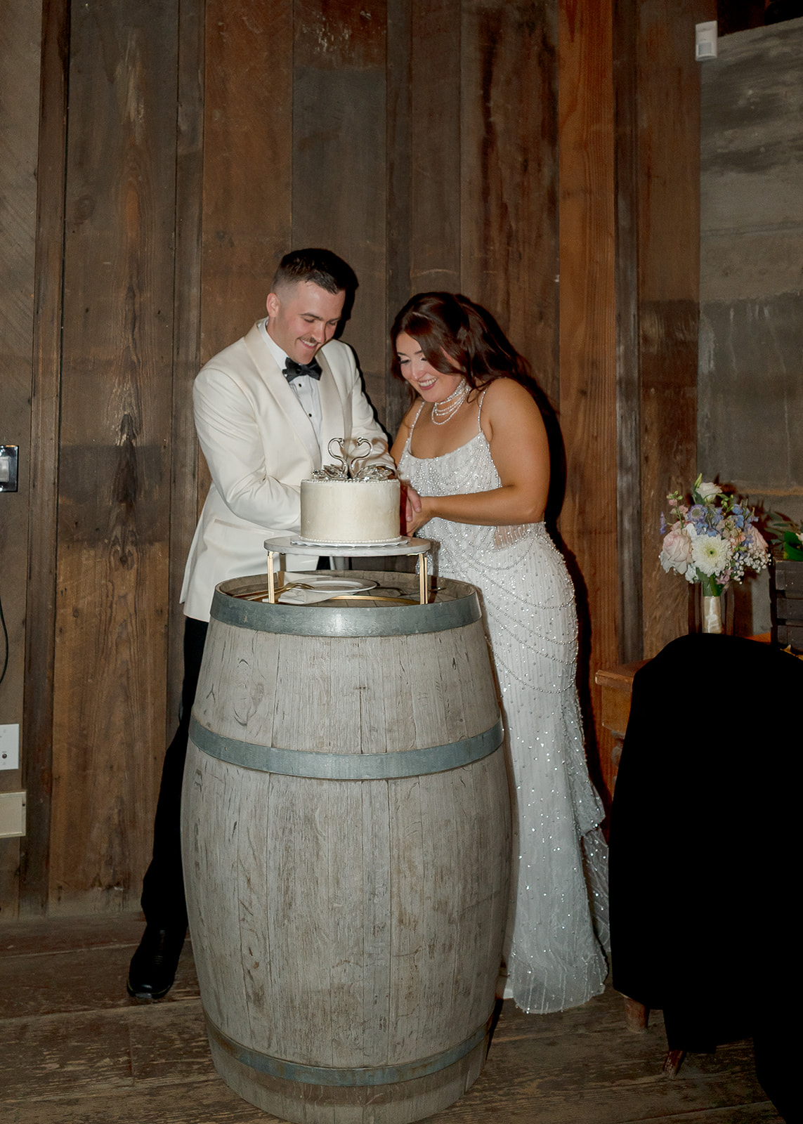 catholic wedding reception cake cutting