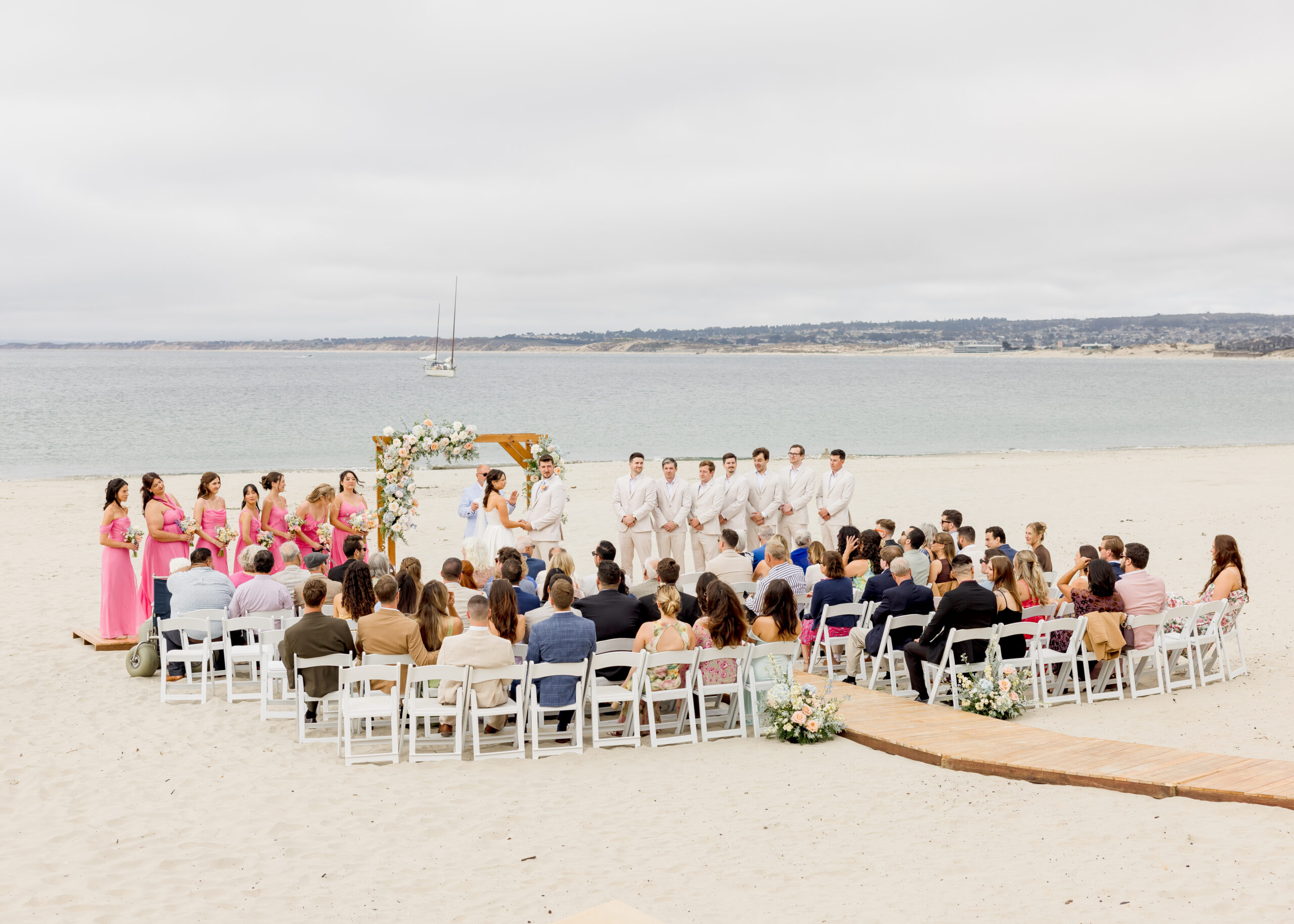 Monterey Beach Station Wedding